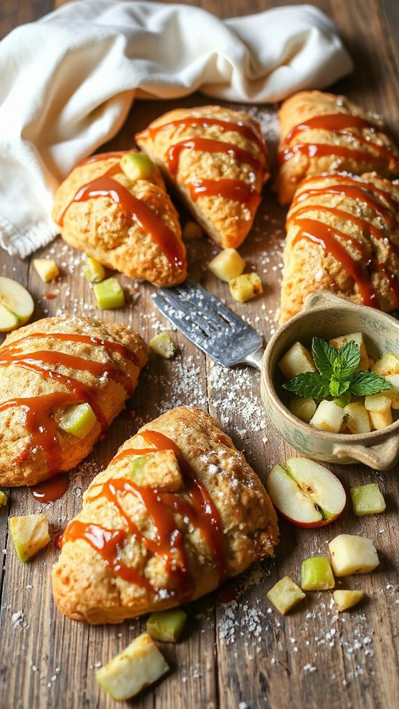 caramel apple scones recipe