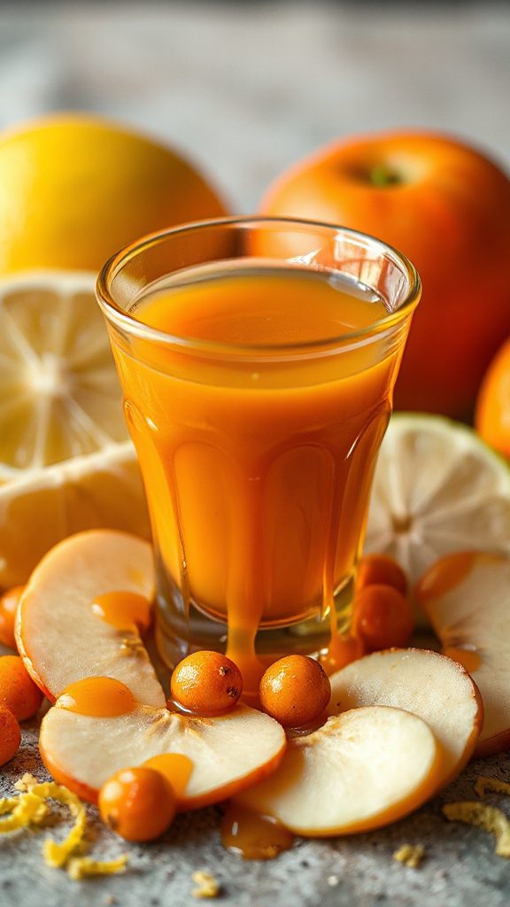 caramel apple sea buckthorn shooter