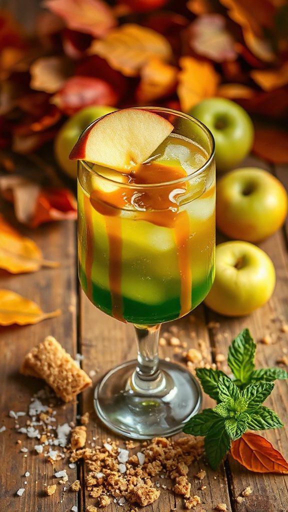 caramel apple sour cocktail