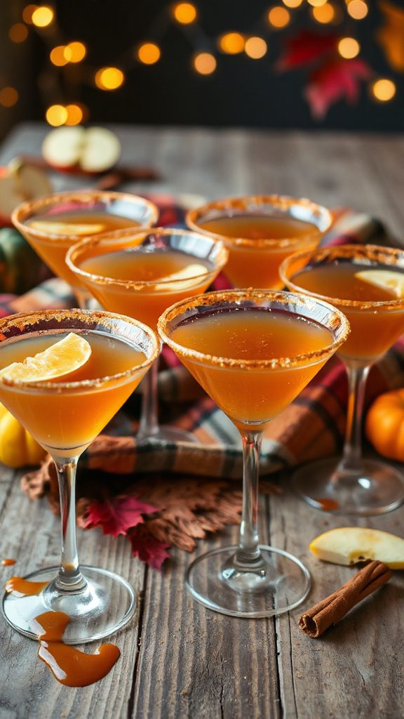 caramel apple tequila martini