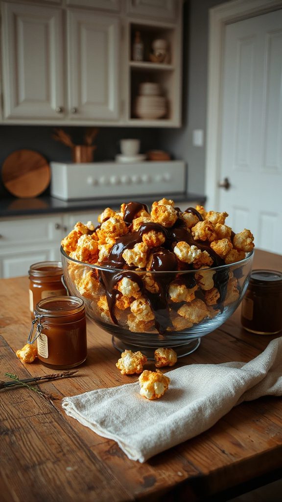 caramel burdock popcorn treat caramel burdock popcorn treat