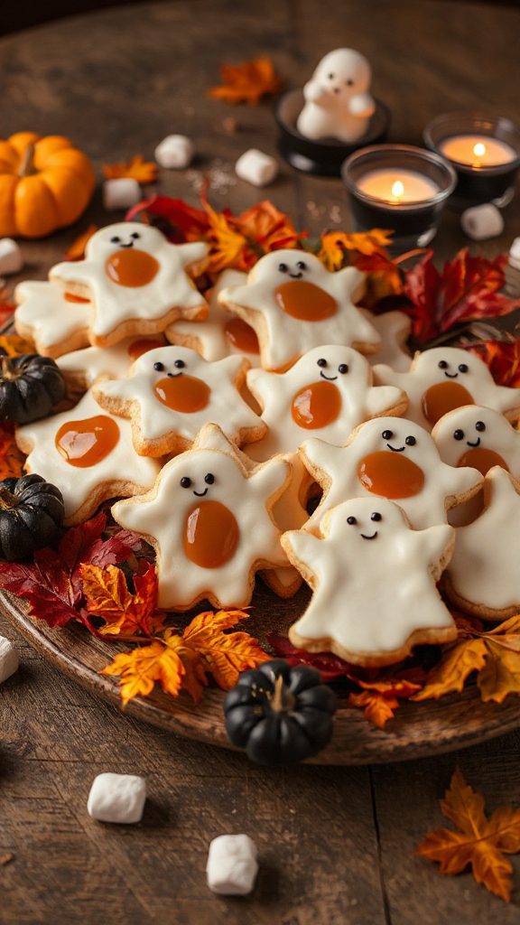 caramel filled ghost cookies