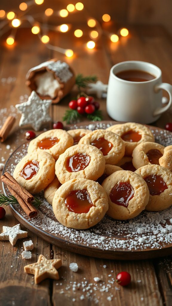 caramel filled shortbread cookies