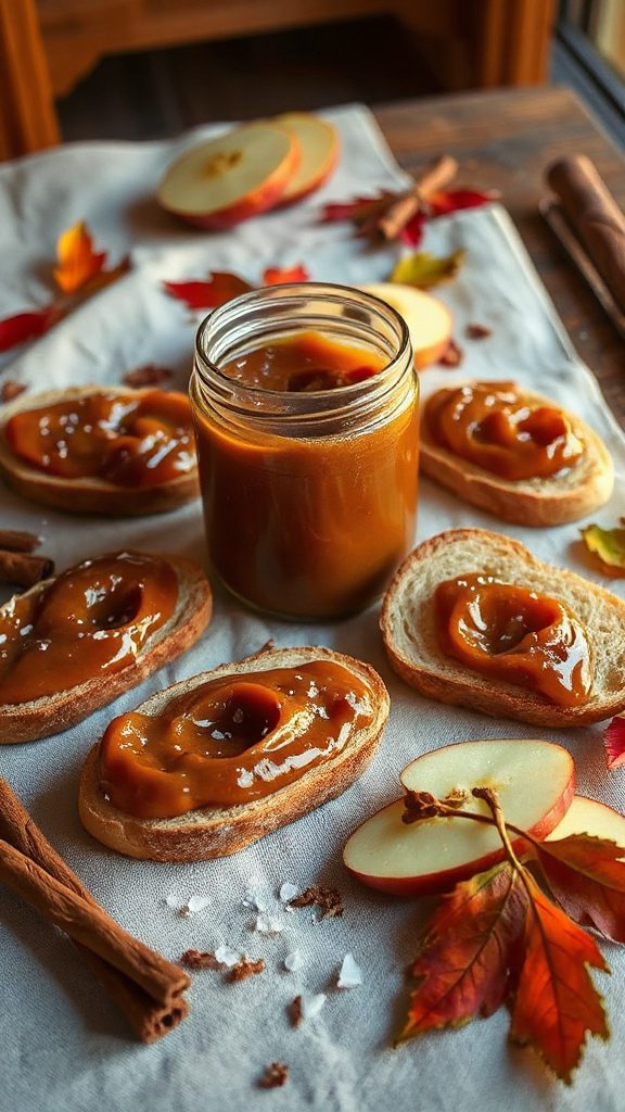 caramel infused apple butter spread caramel infused apple butter spread
