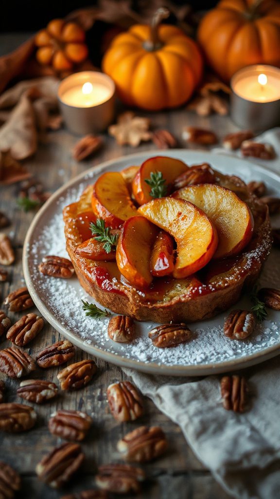 caramelized apple custard delight