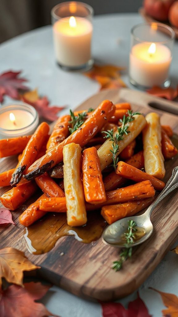 caramelized honey glazed vegetables
