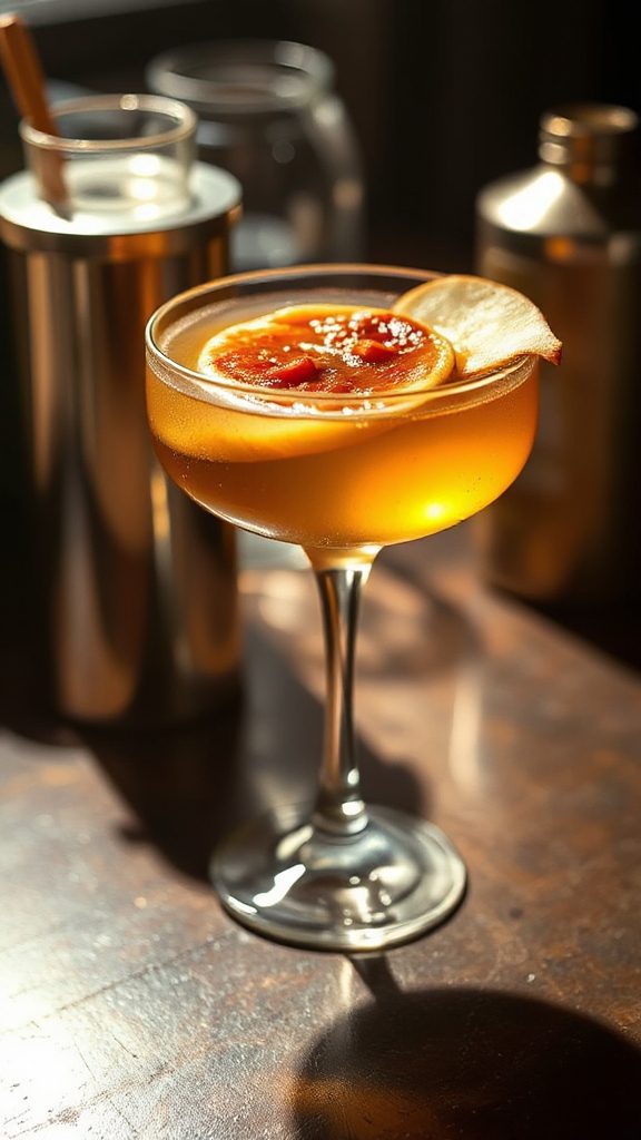 caramelized kohlrabi pear cocktail