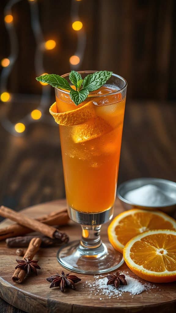 cardamom infused refreshing cocktail