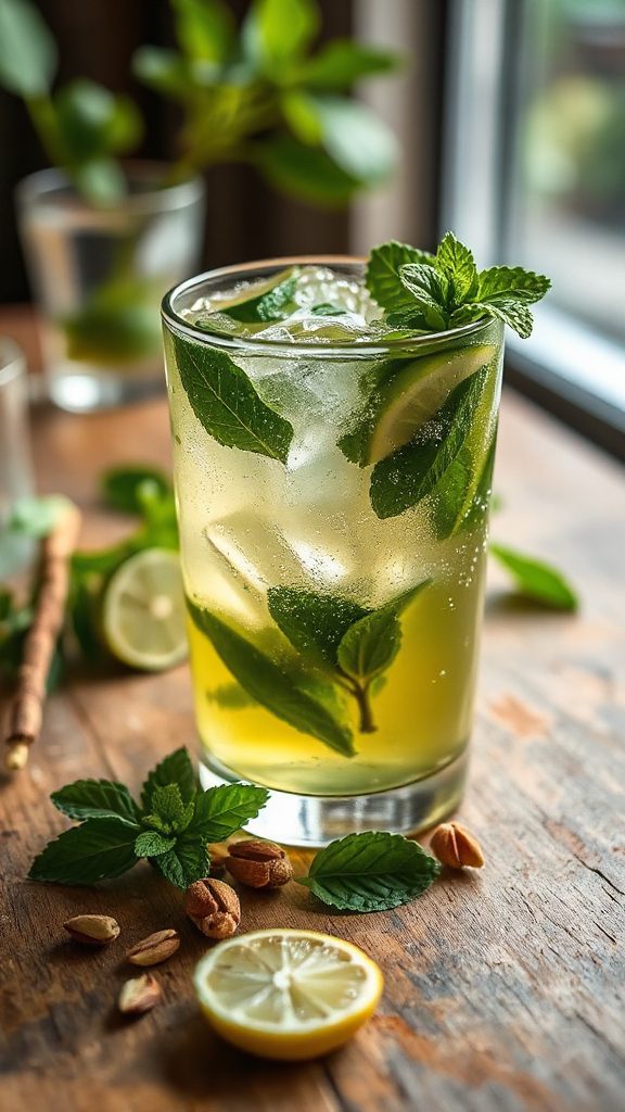 cardamom infused refreshing cocktail