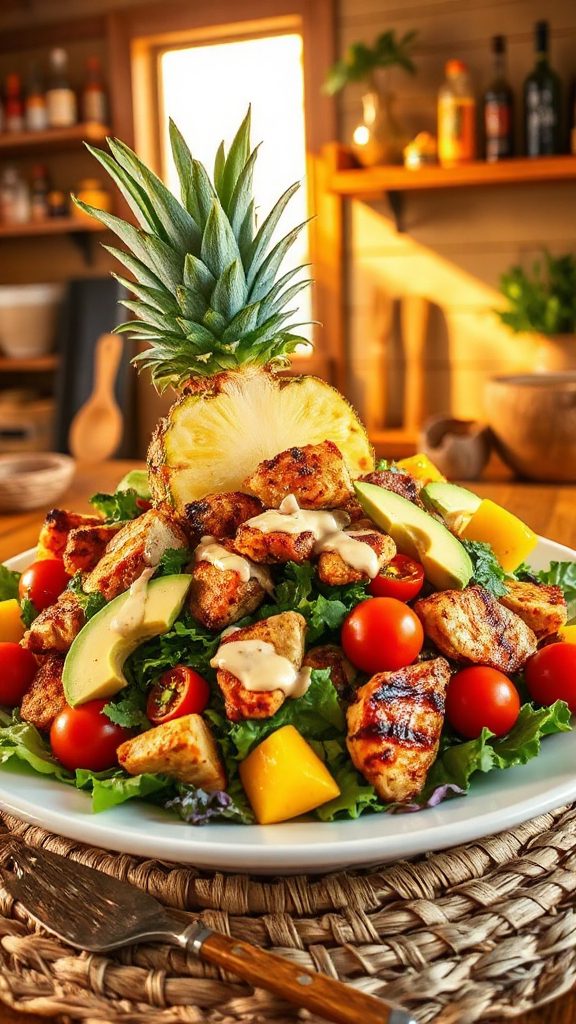 caribbean inspired chicken salad