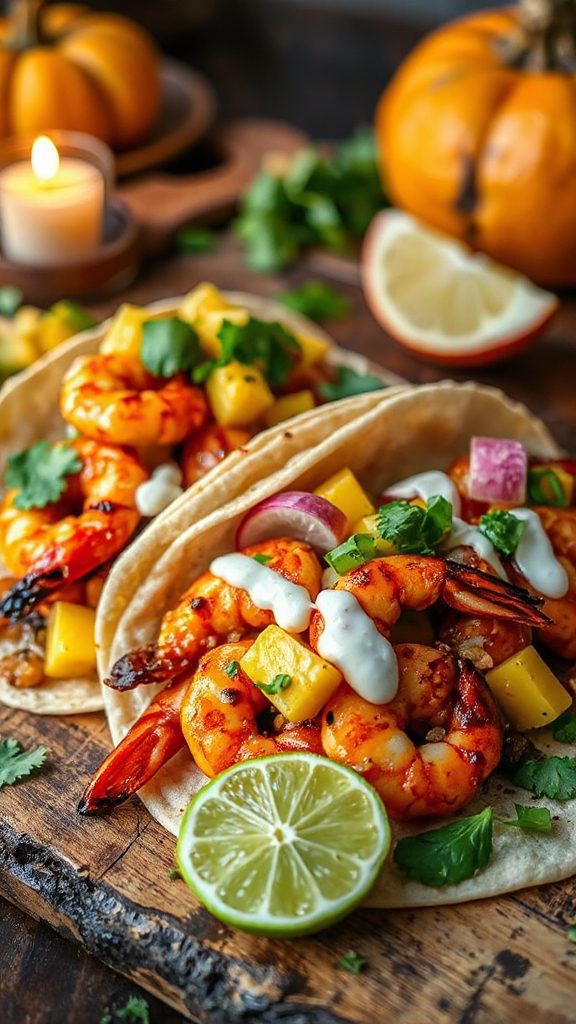 caribbean shrimp taco delight