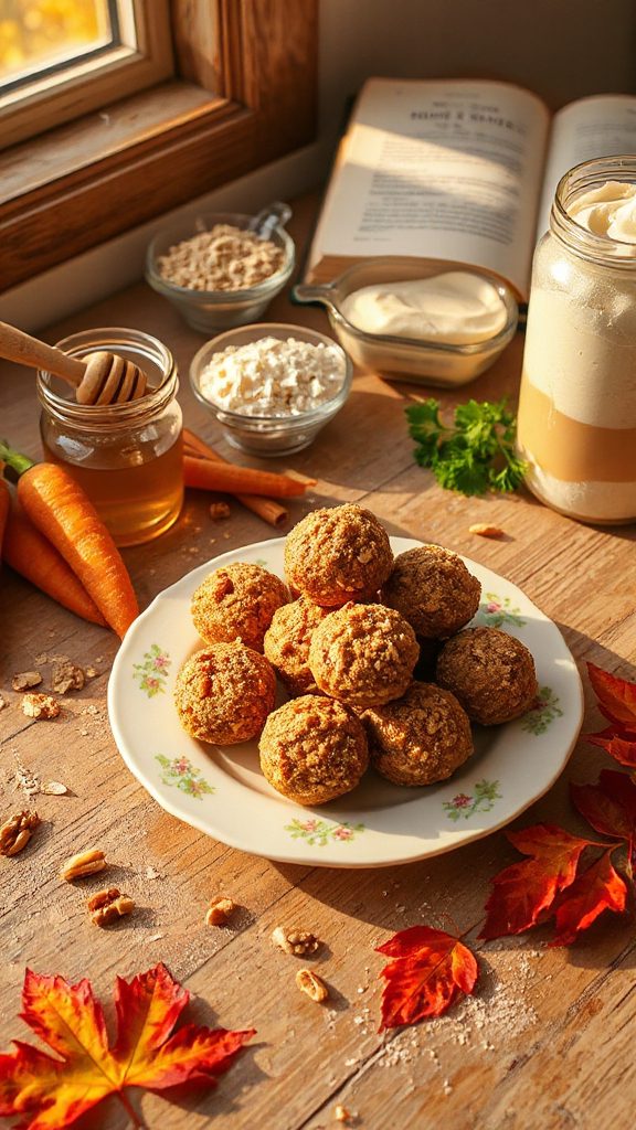 carrot cake energy bites