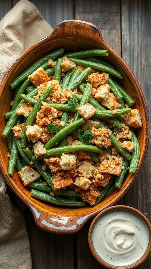 cashew cream green bean casserole