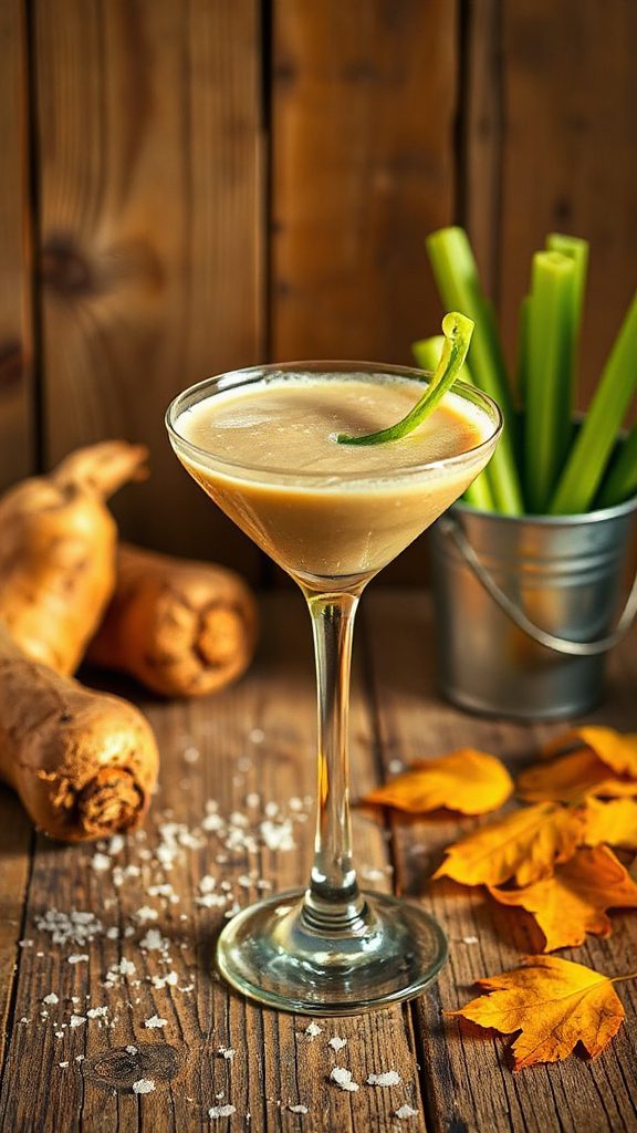 celery root vodka cocktail