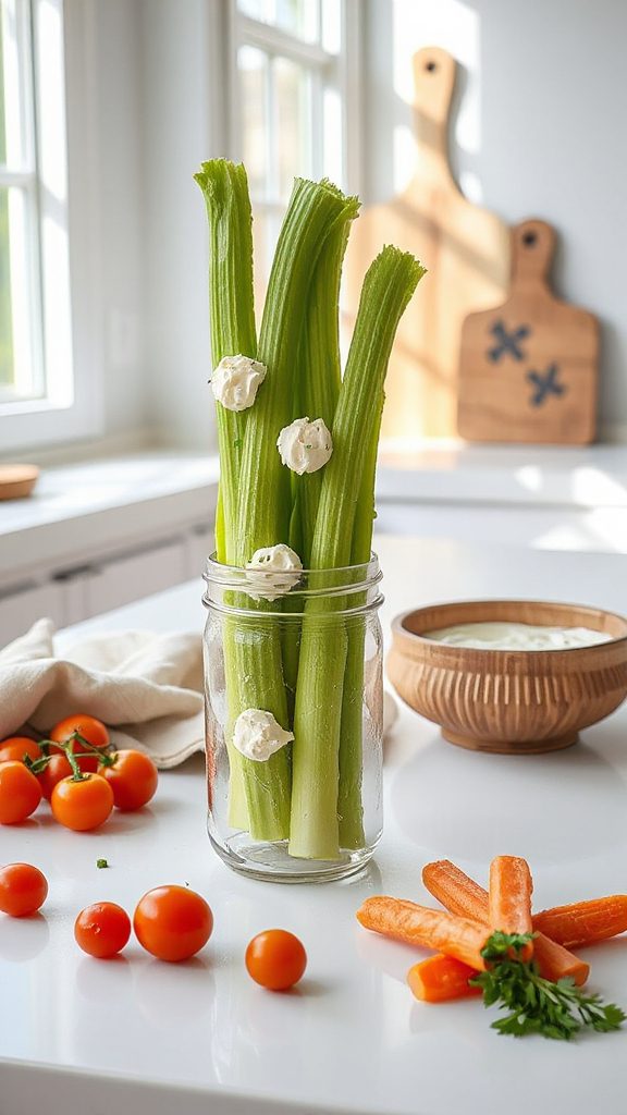 celery sticks with cream cheese celery sticks with cream cheese