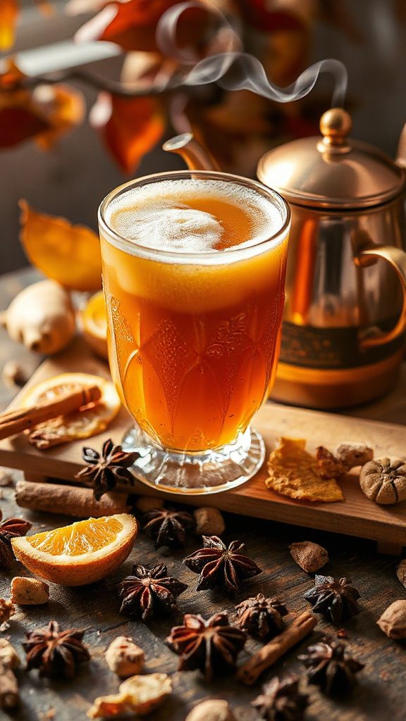 chai cocktail with cubeb pepper