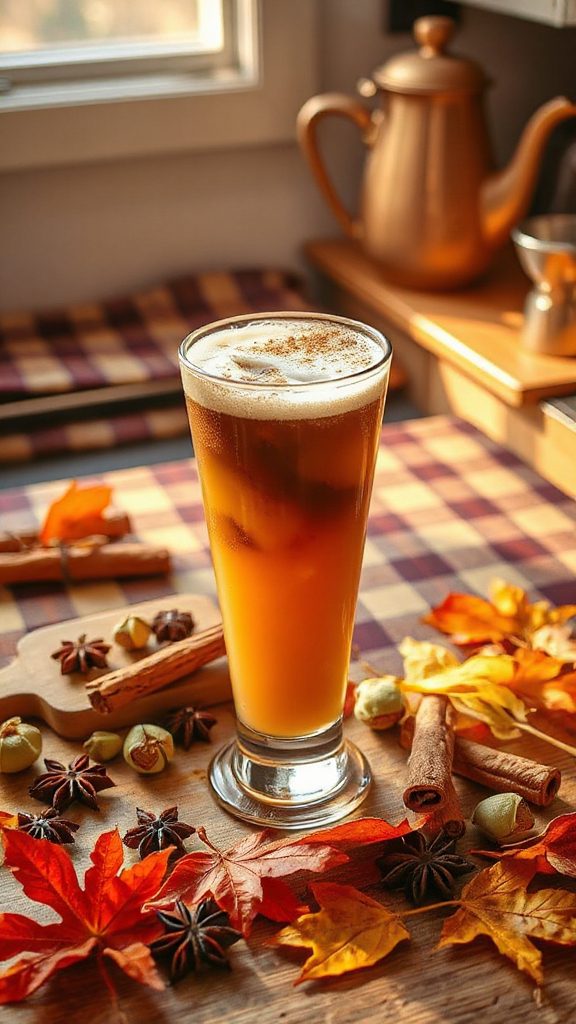 chai infused sparkling cocktail delight