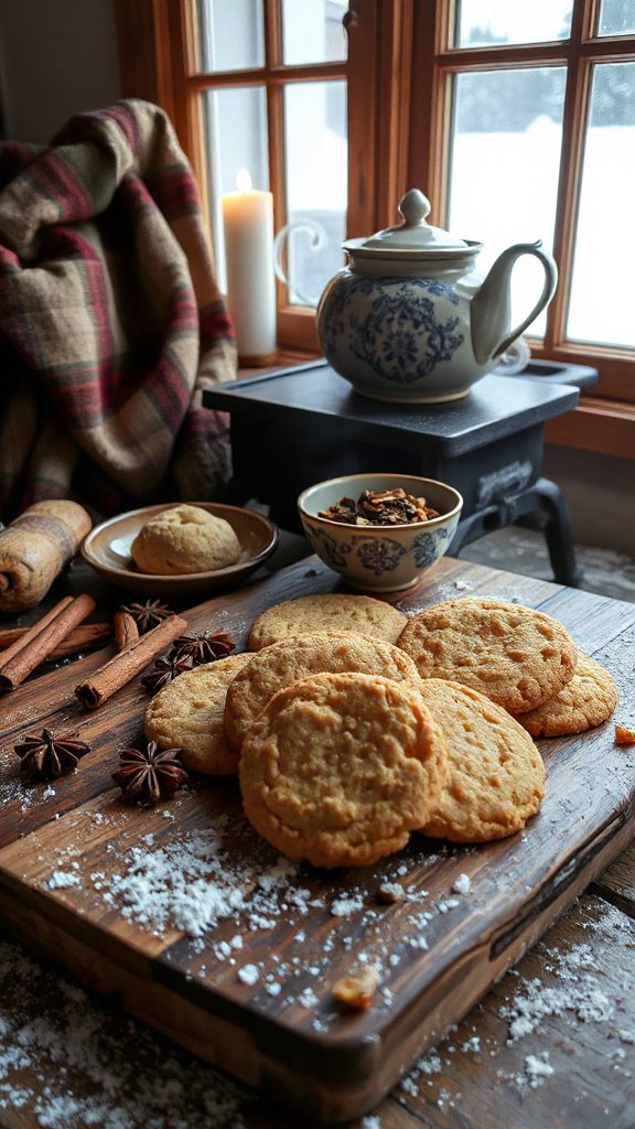 chai spice molasses cookies