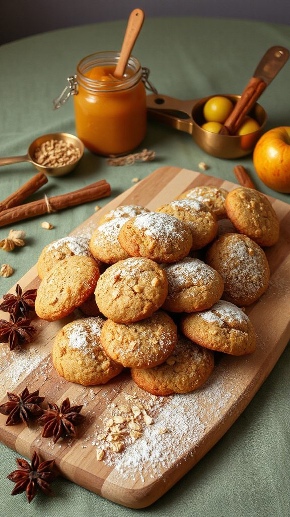 chai spiced applesauce cookies