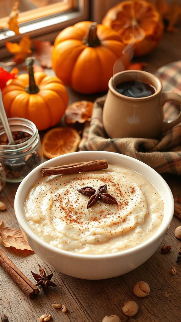 chai spiced comforting rice pudding