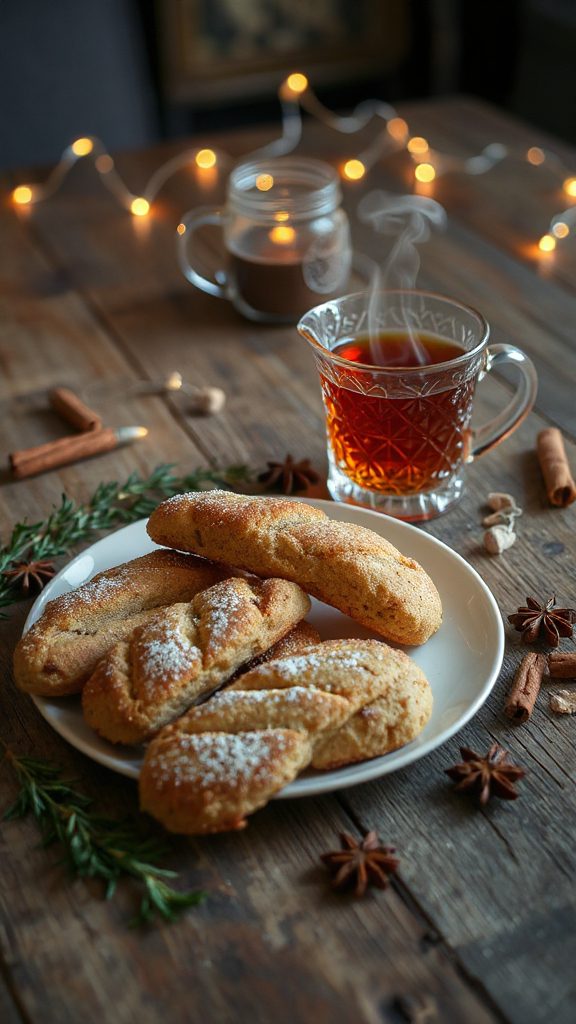 chai spiced holiday biscotti