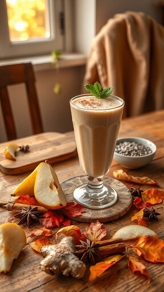 chai spiced pear smoothie recipe