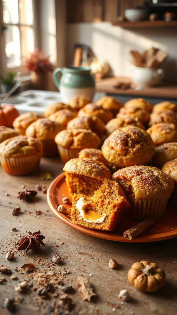 chai spiced pumpkin muffins
