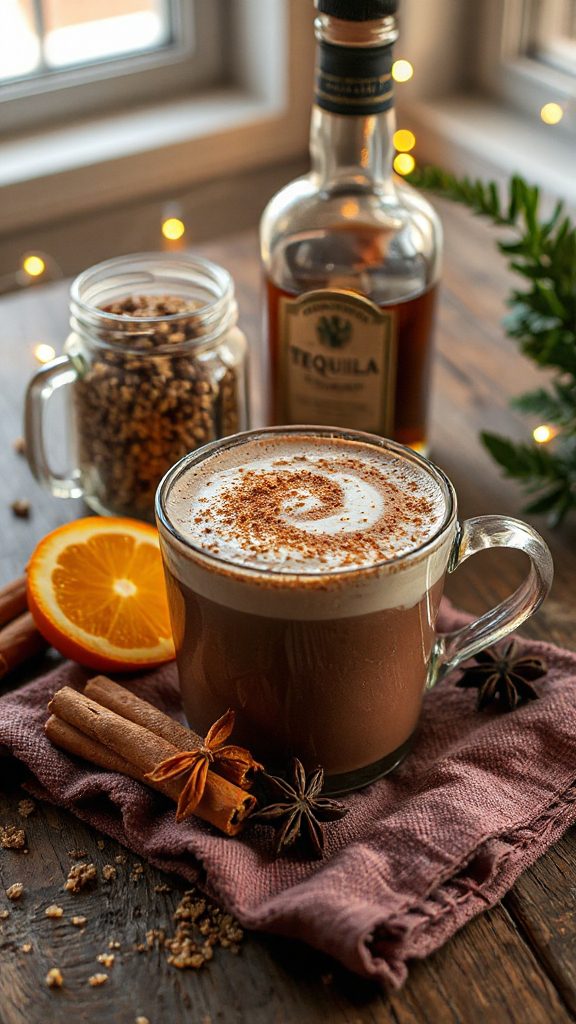chai spiced quinoa cocoa drink