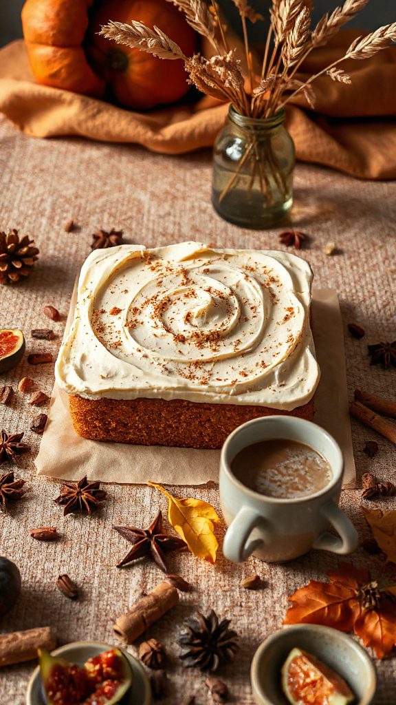 chai spiced sheet cake delight