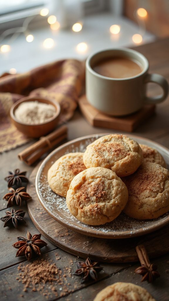 chai spiced snickerdoodle cookies