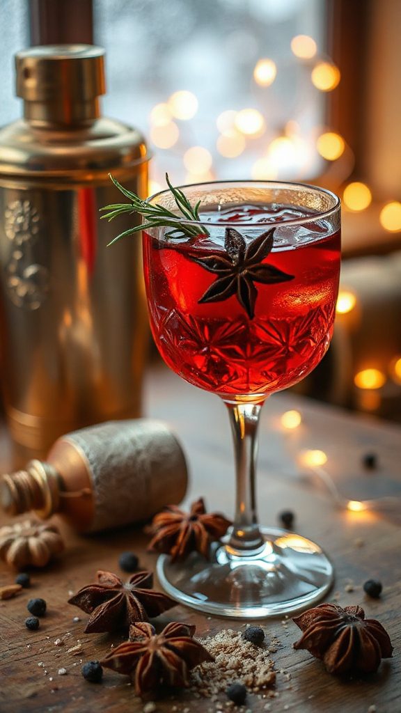 chai spiced winter negroni cocktail chai spiced winter negroni cocktail