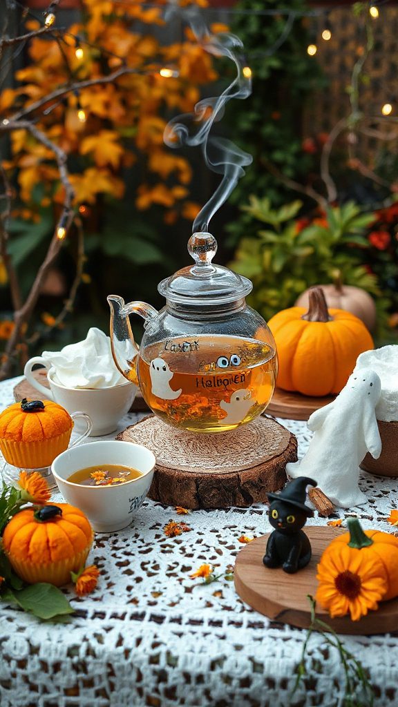 chamomile themed halloween treats