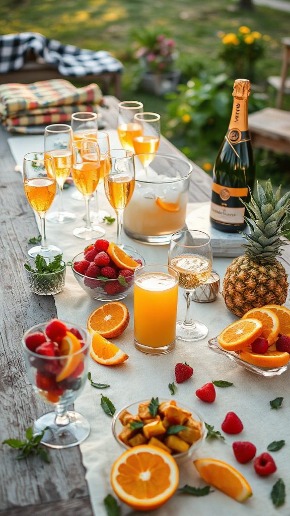 champagne mimosa diy bar