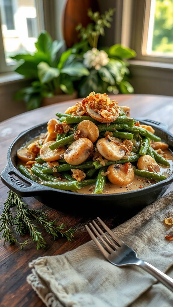 chanterelle green bean casserole