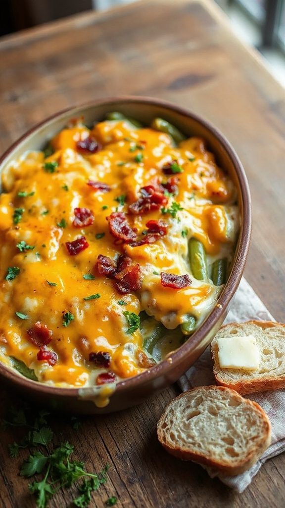 cheddar green bean casserole