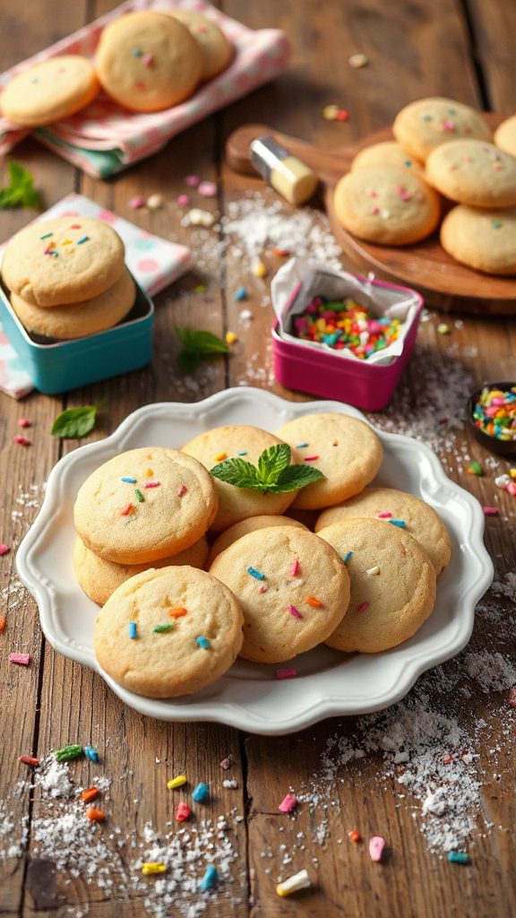 cheerful colorful sugar cookies