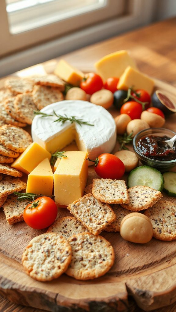 cheese and cracker platter