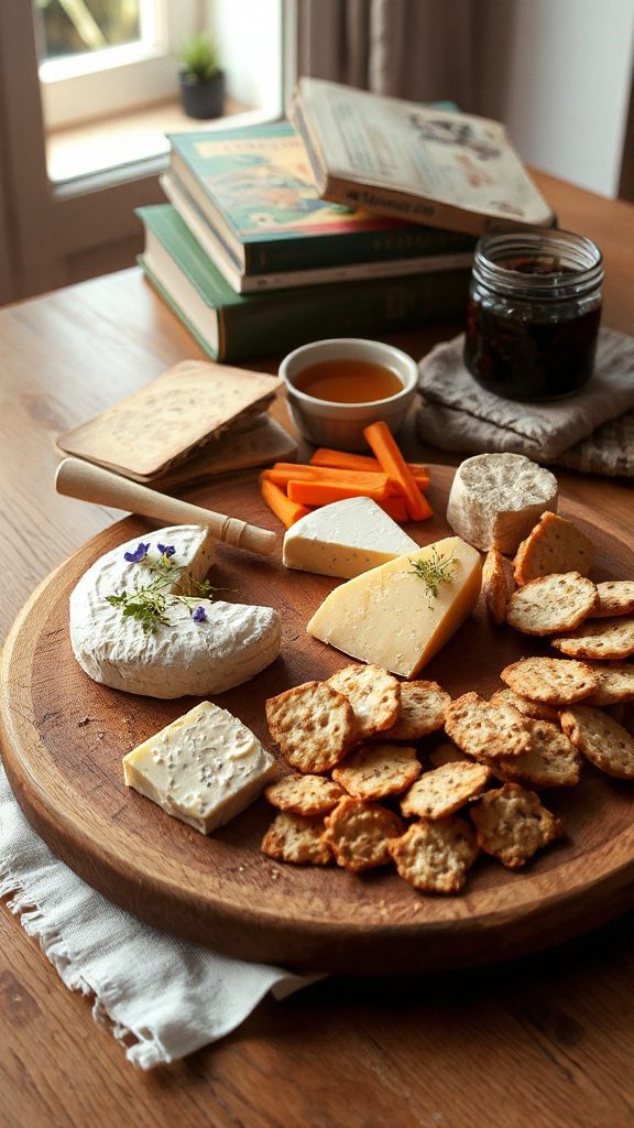 cheese and cracker snack