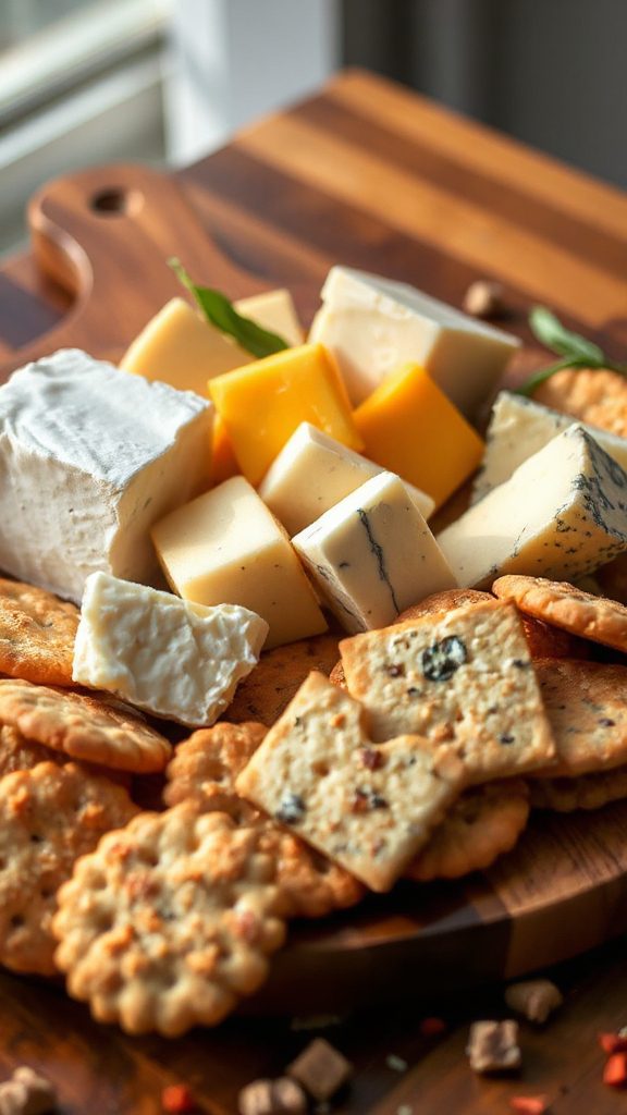 cheese and crackers platter