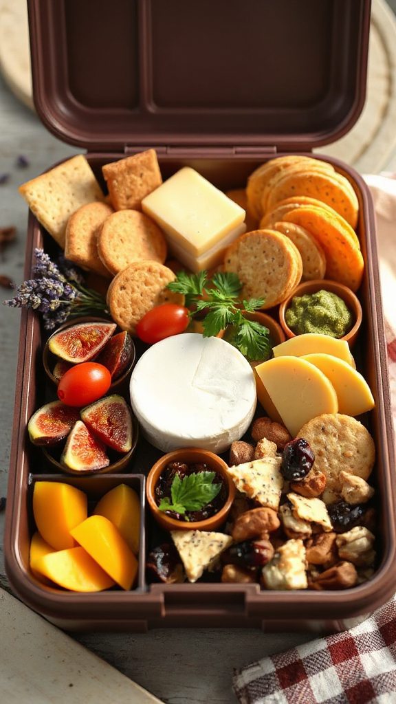 cheese and crackers snack