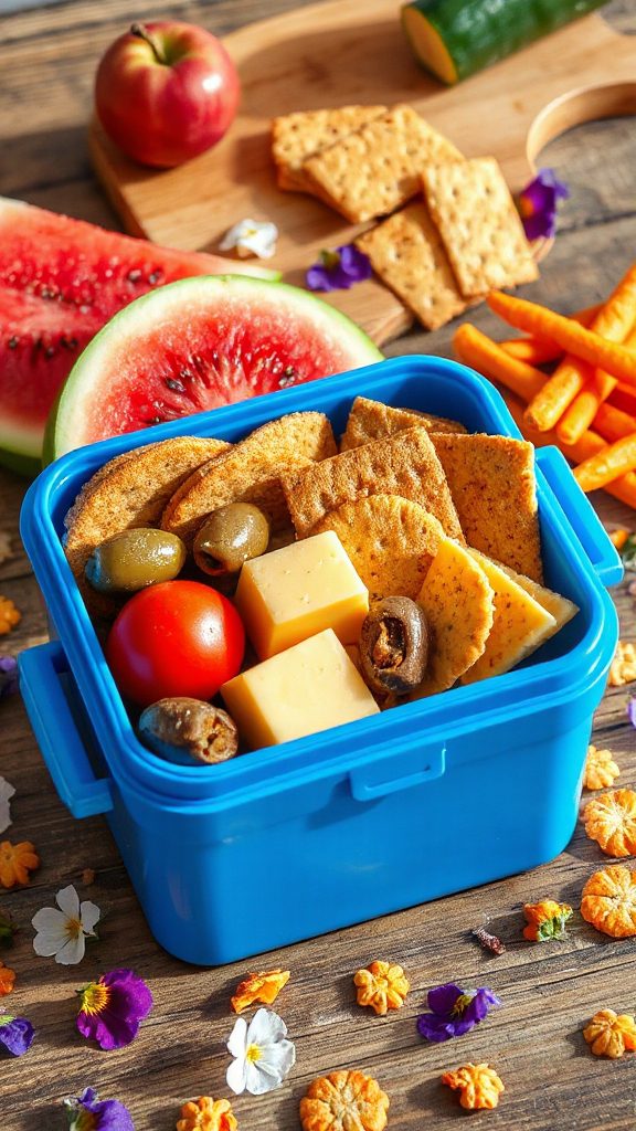 cheese and crackers snack cheese and crackers snack