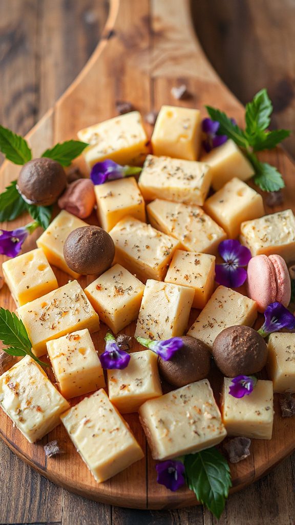 cheese and sweet dessert bites