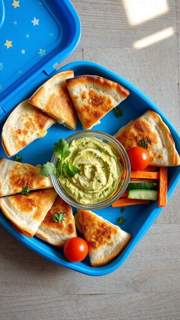cheese quesadillas with avocado