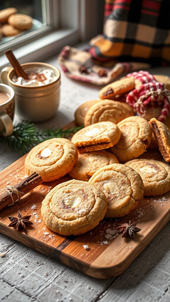 cheesecake filled holiday cookies