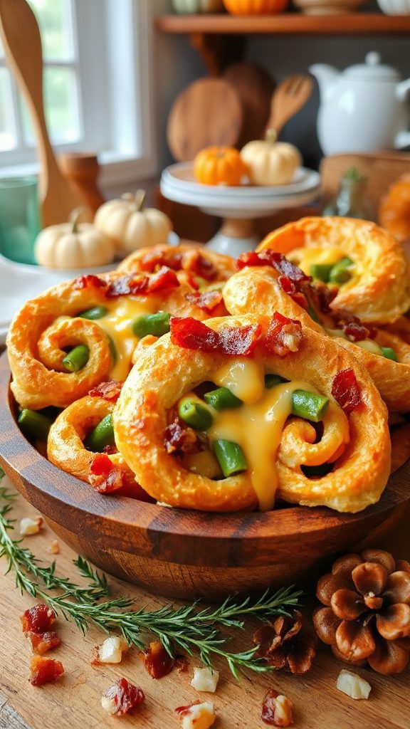 cheesy bacon green bean casserole