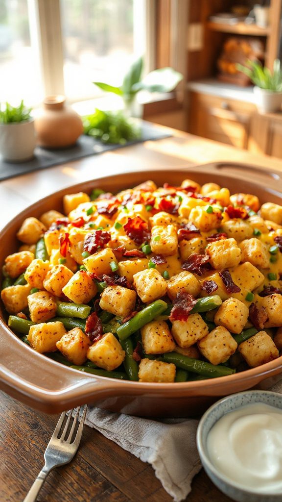 cheesy bacon tater tot casserole