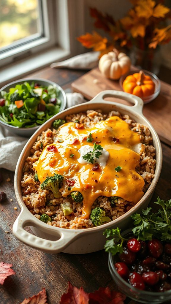 cheesy broccoli rice casserole