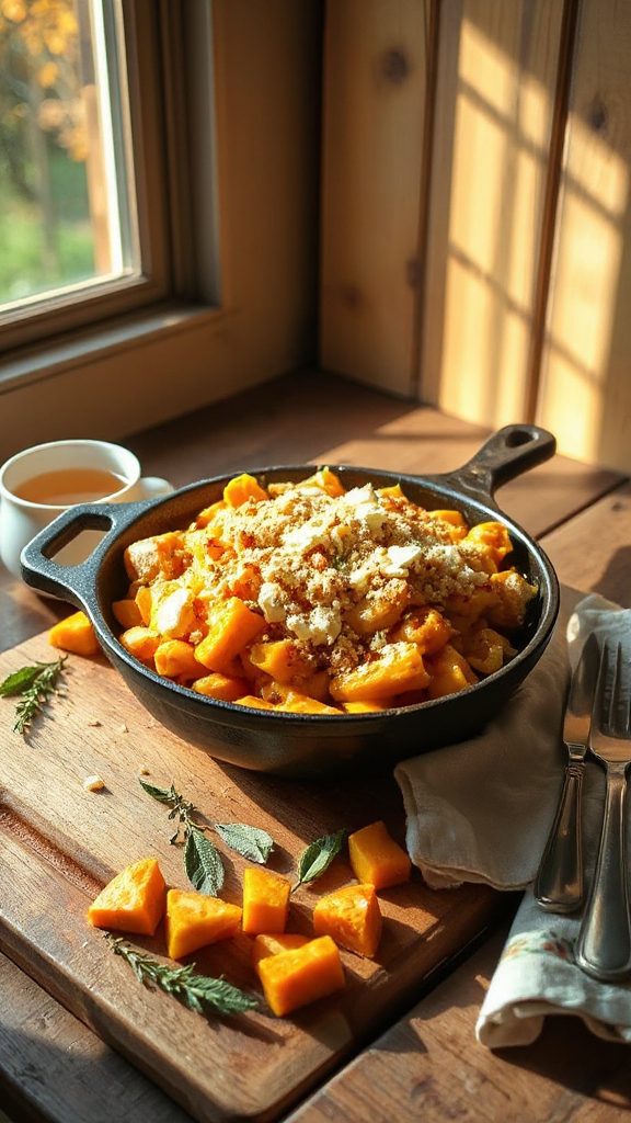 cheesy butternut squash mac