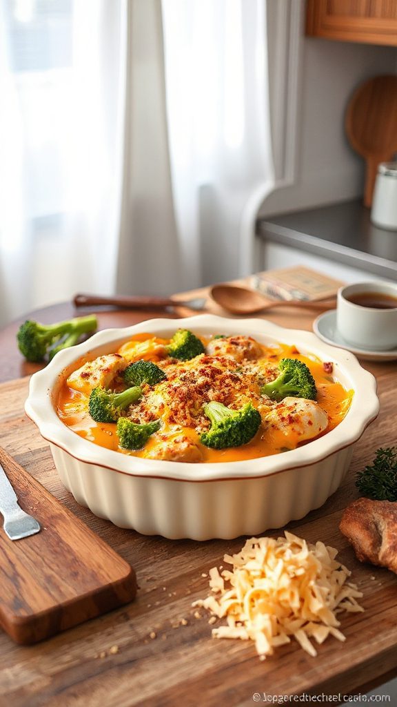 cheesy chicken broccoli casserole