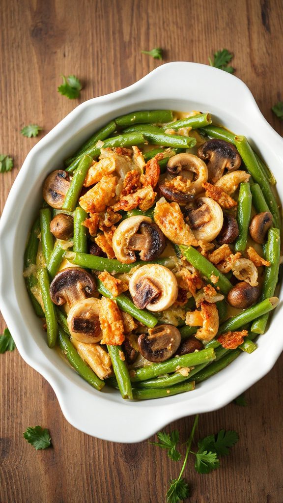 cheesy crunchy green bean casserole